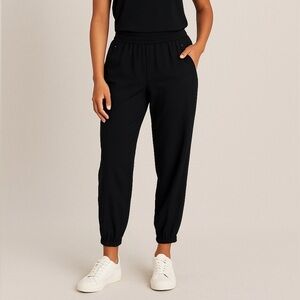 Trina Turk Black Elastic Waist Pull On Jogger Pants women’s Size 4 Small Office